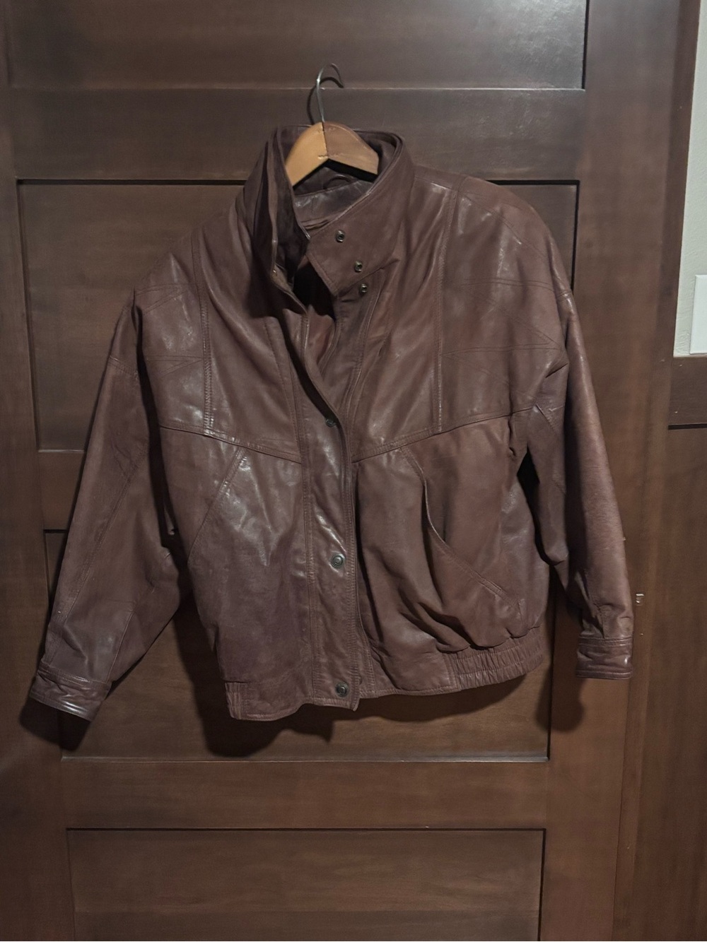 Adventure Bound Originals - Brown 100% Leather Bomber Jacket w/3M Thinsulate